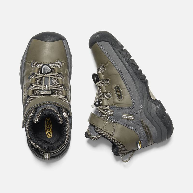 Keen Targhee Waterproof Wanderstiefel Kinder DE-17952 Bungee Cord/Dark Olive - Keen Kinderschuhe Oli